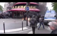 Starcia z policją na ulicach Paryża