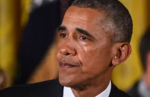 Barack Obama płakał podczas konferencji prasowej dotyczącej broni palnej