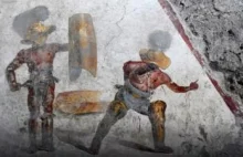 Fresk z broczącym krwią gladiatorem. Sensacyjne odkrycie w Pompejach