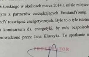 Sikorski planował zostać komisarzem ds. energetyki, aby pomóc Kulczykowi