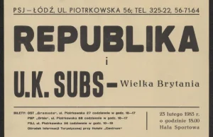 Szalone lata 80. Archiwalne plakaty z koncertów w Łodzi
