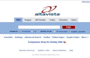 Gdy nie było google, była AltaVista