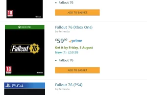 Data wydania oraz cena Fallout 76.