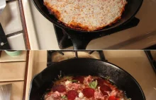 Zaskocz żonę i przygotuj jej ulubioną Pizzę na obiad... z patelni w 10 minut :)