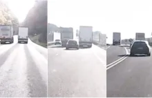 Dargobądź: Ryzykancka zabawa kierowców ciężarówek