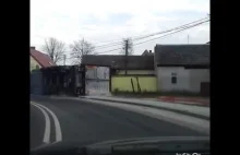 Radzyń - Wywrotka ciężarówki