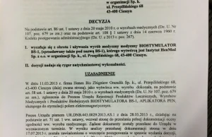 Biostymulator nie leczy. Odzyskaj pieniądze!