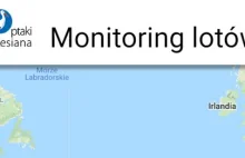 Monitoring lotów ptaków (mapa)