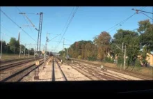 Testy ETCS na CMK 200km/h - widok z kabiny maszynisty