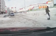 Wietrzny dzień w Rosji