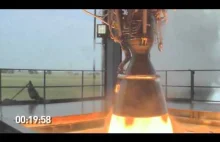Testowanie silnika SpaceX Merlin 1D