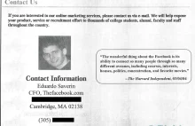 Jak Facebook szukał reklamodawców w 2004 poprzez broszurki
