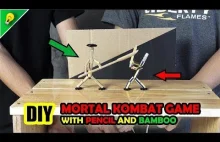 Pojedynek Mortal Kombat za pomocą ołówka i kawałka bambusu