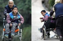 Codziennie pokonuje 24 kilometry, by odprowadzić niepełnosprawnego wnuka