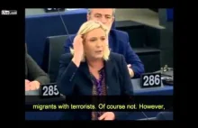 Marine Le Pen ostro o islamie!