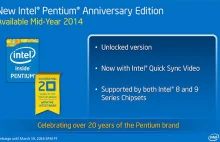 Pentium z odblokowanym mnożnikiem. Tani procesor na rocznicę marki