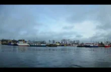 Time Lapse World - widok na stocznię w Darłowie - zima 2017