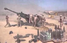 Haubica M777 w akcji. Afganistan.