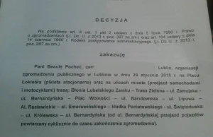 Prezydent Lublina zakazał manifestacji zwolenników toru dla Lublina....