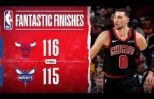 Niesamowita końcówka meczu NBA Charlotte Hornets - Chicago Bulls