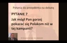 10 pytań do Komorowskiego na debatę! Można się pośmiać i popłakać...