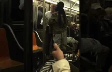 Biały wyjaśnia czarnego "gangstera" w metrze
