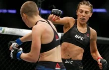 Rose Namajunas jednogłośnie wyjaśnia Joannę Jędrzejczak w klatce podczas UFC 223