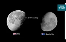 Jak widać Księżyc w Australii.