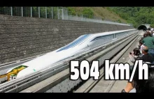 504 km/h pociągiem