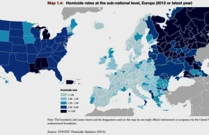 Porównywanie wskaźników zabójstw: USA-Europa