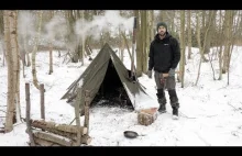 3 dniowy biwak podczas zimy w UK, w polskim ponczo przeciwdeszczowym
