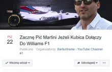 Zacznę Pić Martini Jeżeli Kubica Dołączy Do Williams F1
