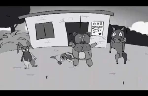 MIŚ PUSH-UPEK - KOŃ BIJE PSA (ODC....