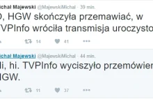 TVP INFO wyciszyło przemówienie Prezydent Warszawy