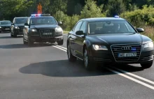 Wypadek limuzyny BOR. W audi A6 uderzyła ciężarówka