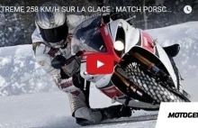 258 km/h po śniegu i lodzie na motocyklu Yamaha YZF 1000 R1!