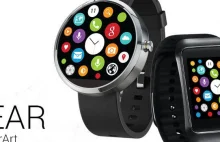 Wear watch face mimics Apple Watch