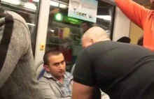 Szwed usadził agresywnego imigranta w metrze