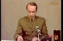 Dziennik Telewizyjny 21.12.1981 r. w czasie Stan Wojennego