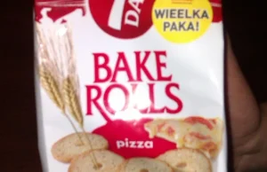 Paczka Bake Rolls kupiona w Biedronce