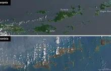 Katastrofalne zniszczenia na Wyspach Karaibskich widoczne nawet z kosmosu!