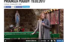 Pogoda w TVP jak w Trwam: „To właśnie tutaj, obok Rzeszowa, ukazała się Maryja”.