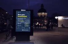Sztokholm: Billboardy wskazują bezdomnym drogę do noclegowni