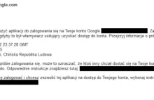 Chińczycy próbują włamywać się do skrzynek Gmail Polaków