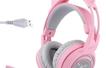 SOMIC G951 Pink Noise Cancelling Lovely Cat Girl Headset