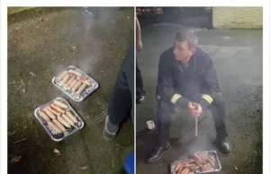 Uratowane przed pożarem świnie skończyły na strażackim... grillu