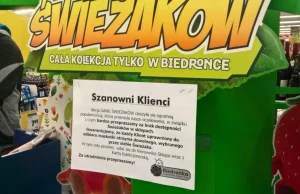 Nie ma Świeżaków w Biedronce. Sieć organizuje zapisy na następne