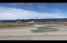 Ładne równoległe lądowanie dwóch samolotów w tym samym czasie