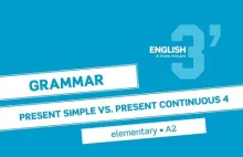 English in 3 minutes (Elementary / A2) - Grammar: Present Simple vs. Pre...