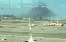 Z ostatniej chwili: ogień na lotnisku w Barcelonie